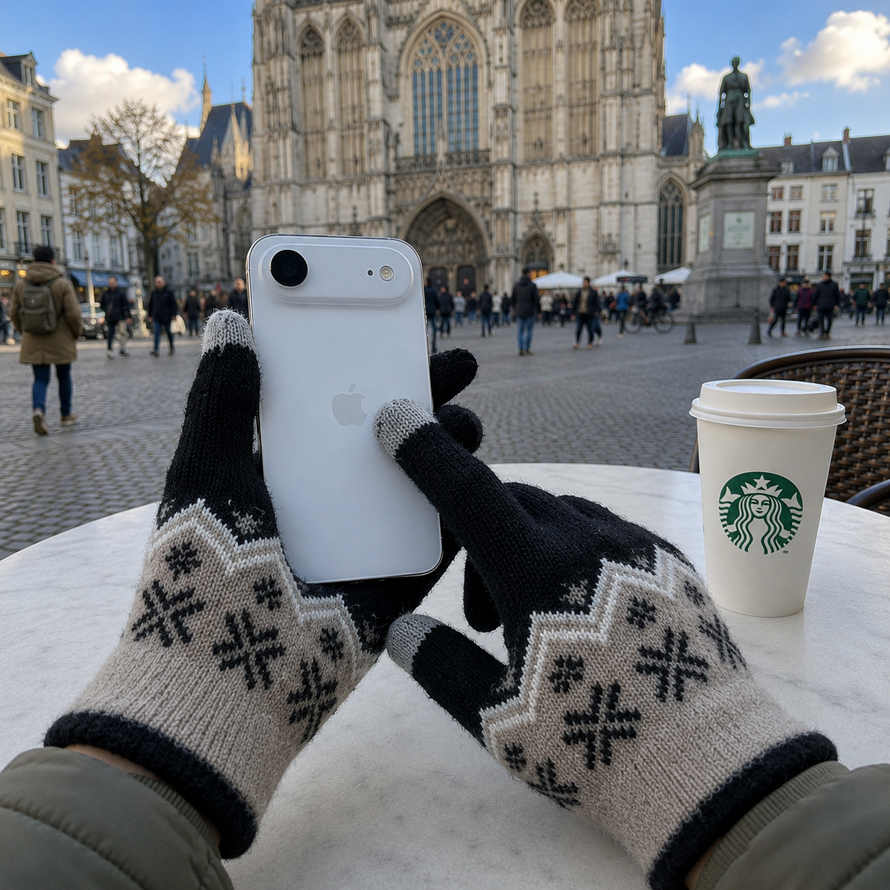 Winter Woolen Touch Screen Gloves for Girls & Women